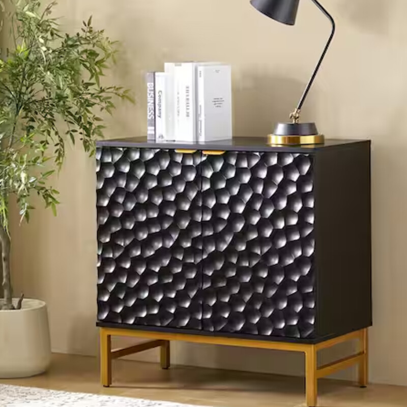 Textured 2 Door Cabinet
