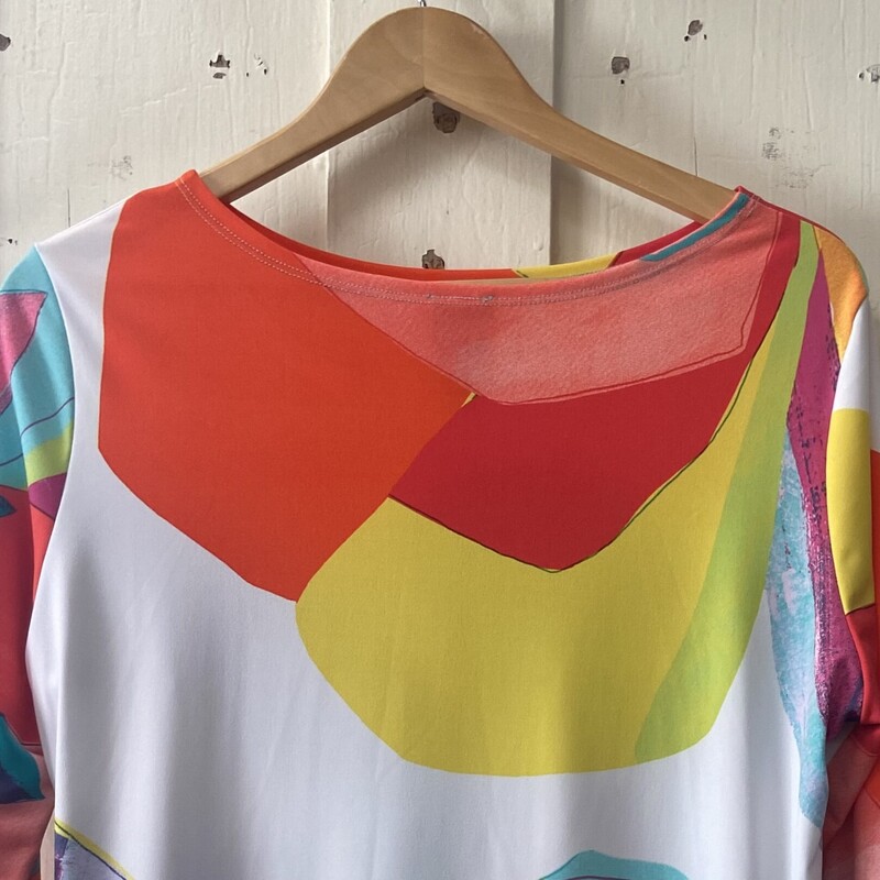 NWT Org/Y/Grn Tie Top<br />
Org/Y/G<br />
Size: L R $98.5