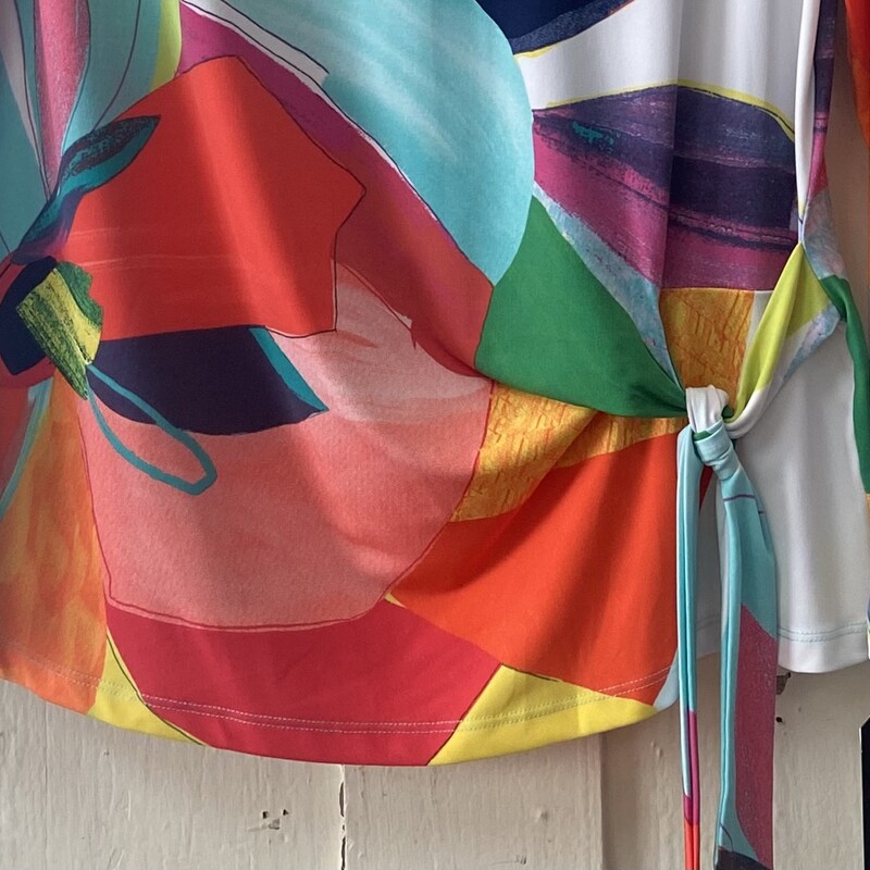 NWT Org/Y/Grn Tie Top<br />
Org/Y/G<br />
Size: L R $98.5