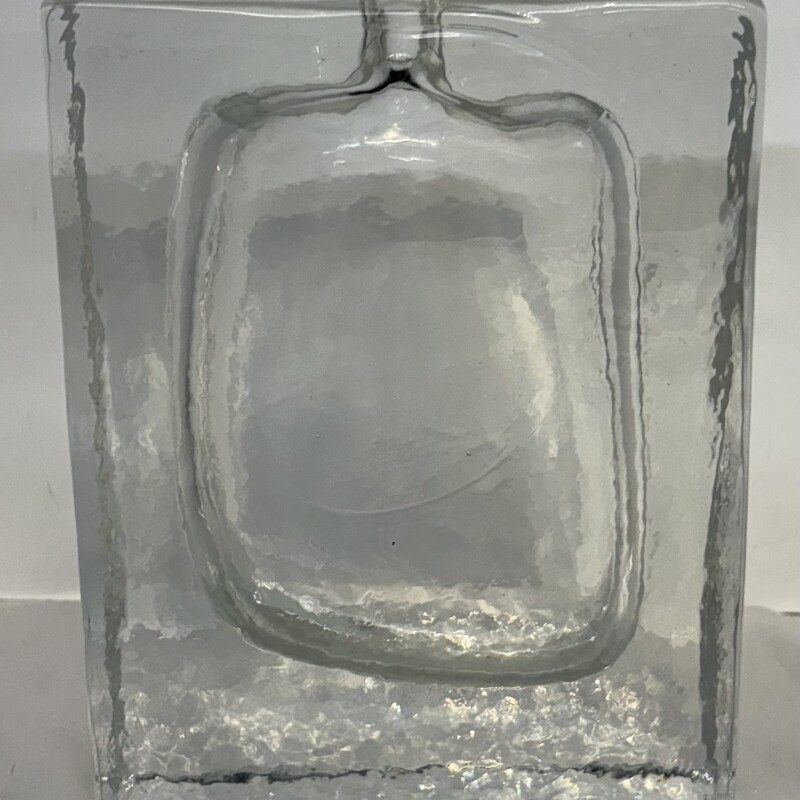 Glass Block Bud Vase