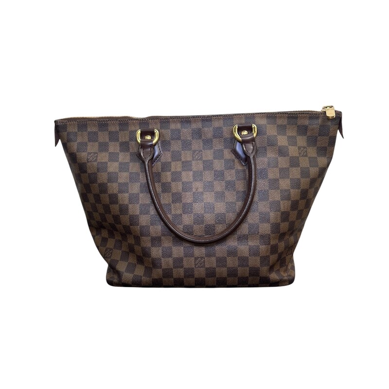 Louis Vuttion Saleya Damier Ebene MM<br />
<br />
Date Code:FL1005<br />
<br />
Dimensions: 17 L x 11 H inches<br />
<br />
In excellent condition. Very minor scratching on the hardware.<br />
<br />
Does not come with original dust bag or box.