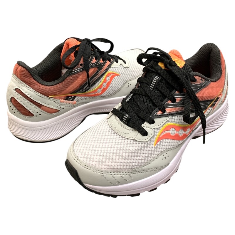 Saucony, Grey/red, Size: 6