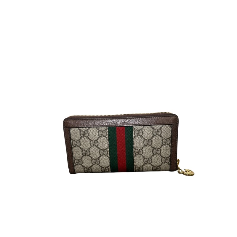 Gucci Ophidia Zip Around Supeme Wallet<br />
<br />
Code: 523154 525040<br />
<br />
Dimensions:<br />
7.7W x 4.3H x 1.2D<br />
<br />
In excellent condition.<br />
<br />
Does not come with the original dust bag or box.