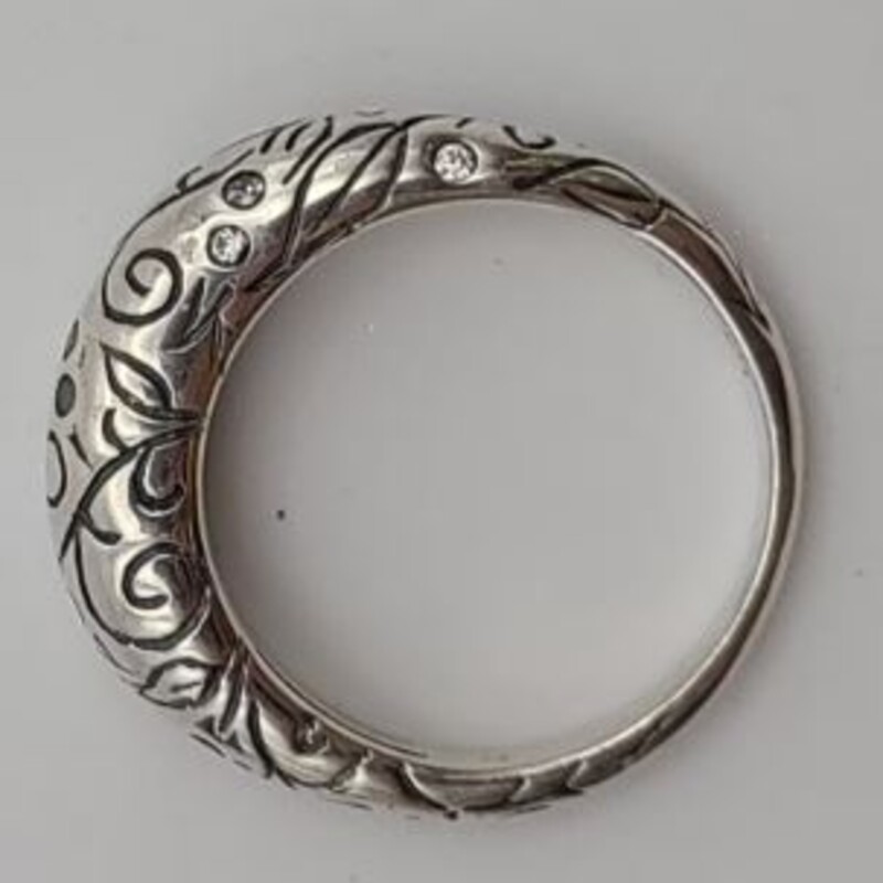 925 SeidenGang Vine CZ Ring<br />
Silver Size: 8.5