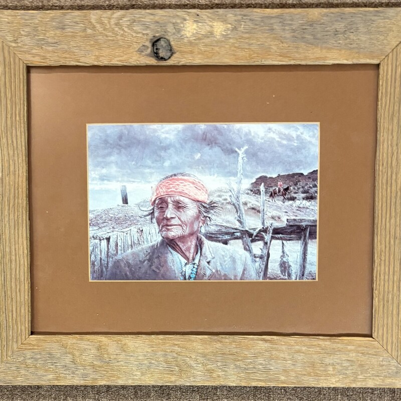 Native American On Hill