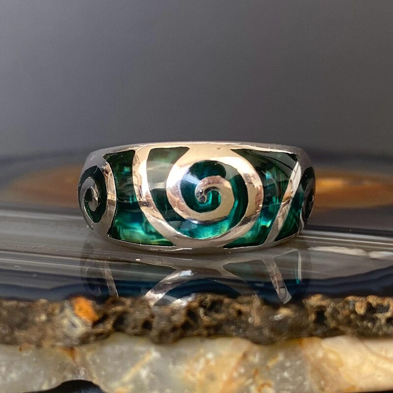 925 Ireland Glass Swirl