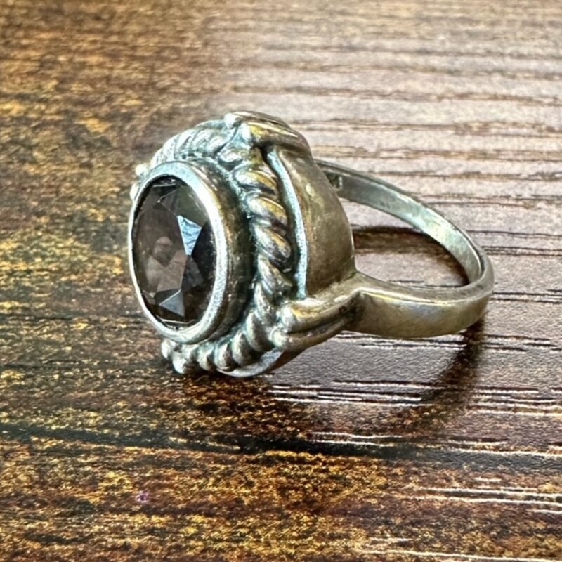 925 Smoky Quartz Ring