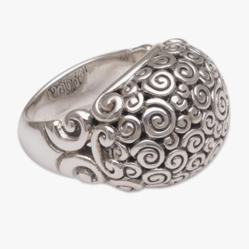 925 Artisan Swirl Ring