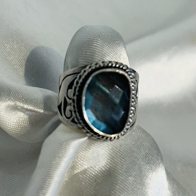 925 Labradorite Scroll