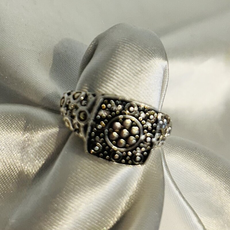 925 Filigree Floral Ring