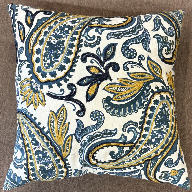 Embroidered Paisley Down