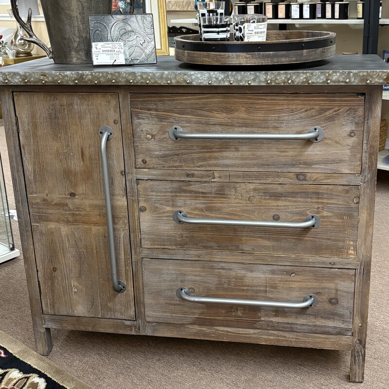 Coffee Bar Galvanized Top