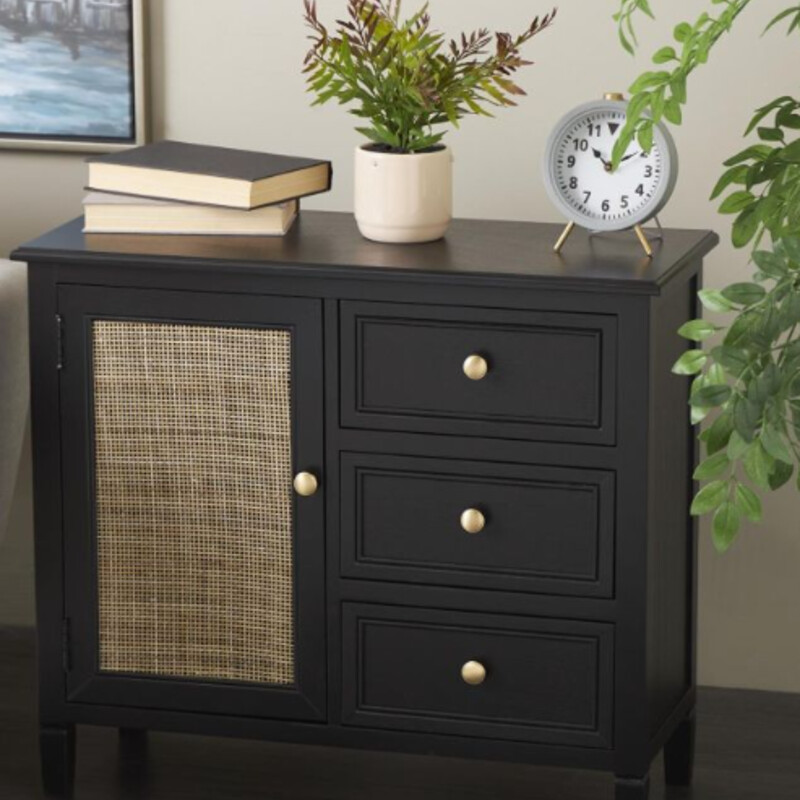 Wood Cane Cabinet
