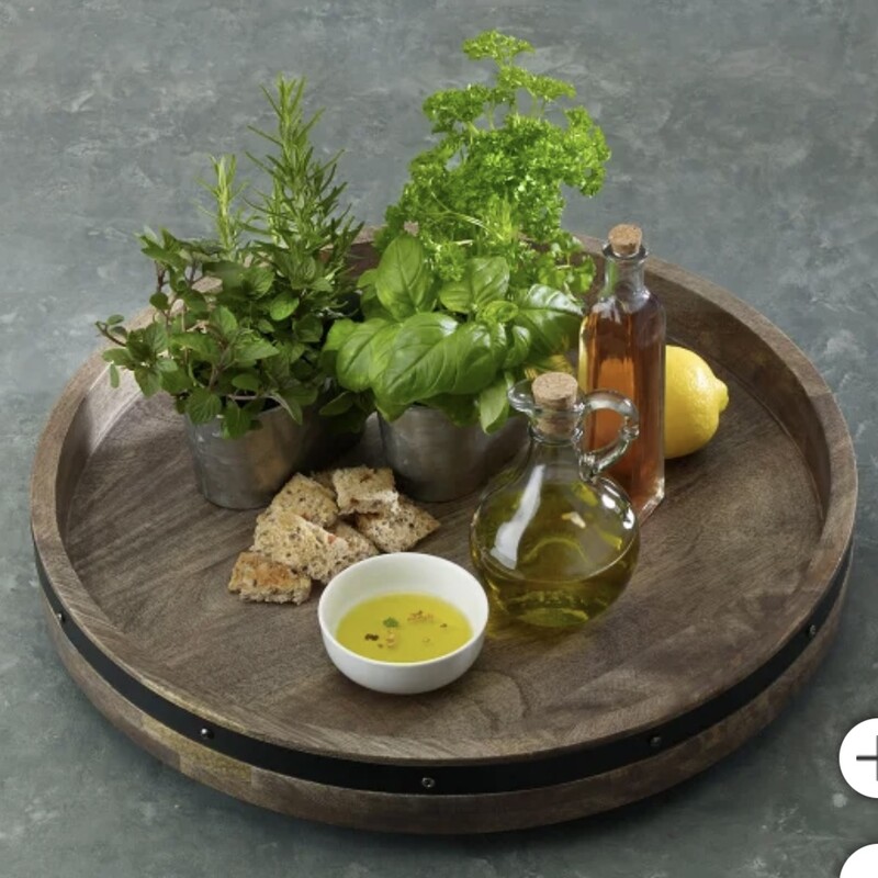 Wood Round Lazy Susan
