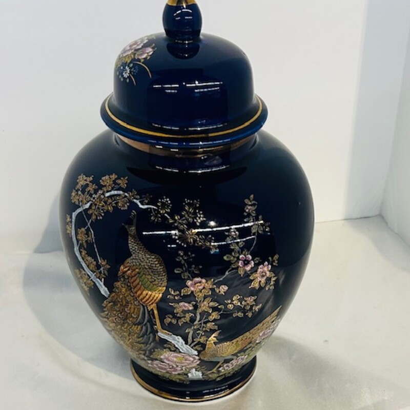Sato Peacock Ginger Jar