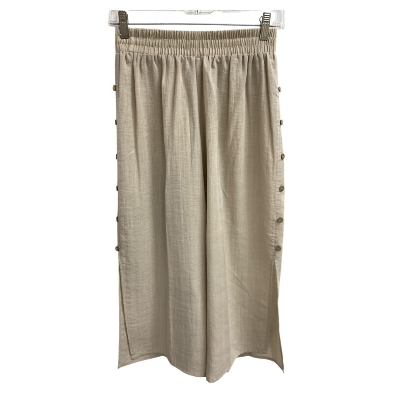 Red Coral Capris Linen