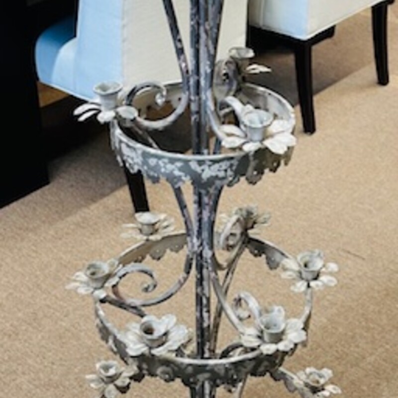 Distressed Floral Iron