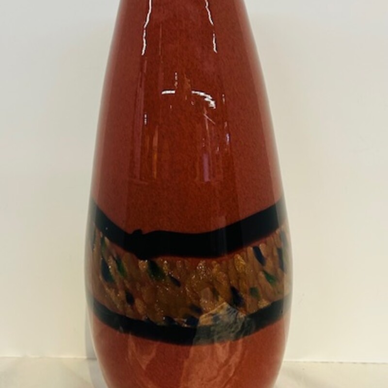 Dale Tiffany Rose Glass Vase
Red Gold Black Size: 6 x 14.5H