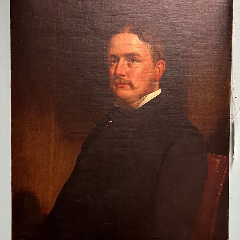 Hugh F Crighton Artist Oil, Portrait, 1877
26in x 30in