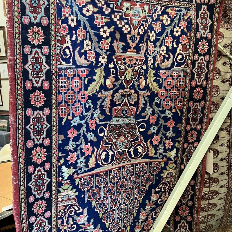 Antique Sarouk Wool HM, Jewel, 3ft x 5ft