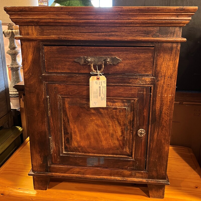 Rustic Side W/Door, AS IS, Drawer
25in x 17in x 30in