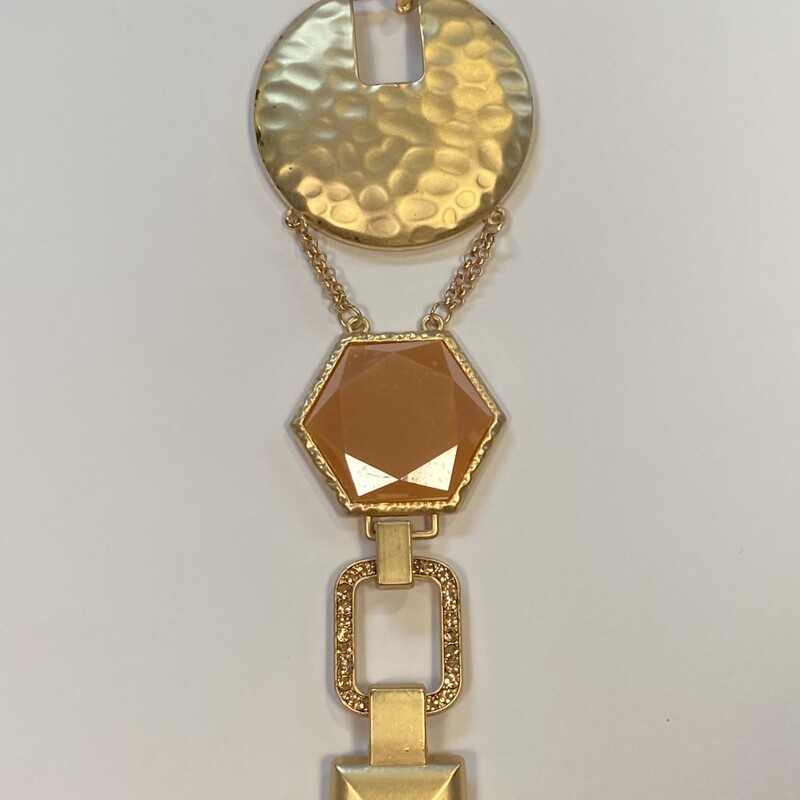 Gld Ham Geo Drop Neck