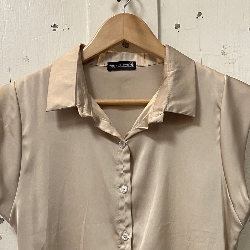 Tan Cap Slv B Blouse