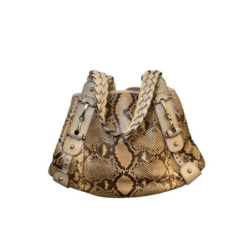 Gucci Pyhton Pelham Medium Tote

Style Code: 162900 205011

Dimensions: 13L x 10 H inches

In very good conditio. Minor scratching of the hardware.

Comes with the original dust bag. No box