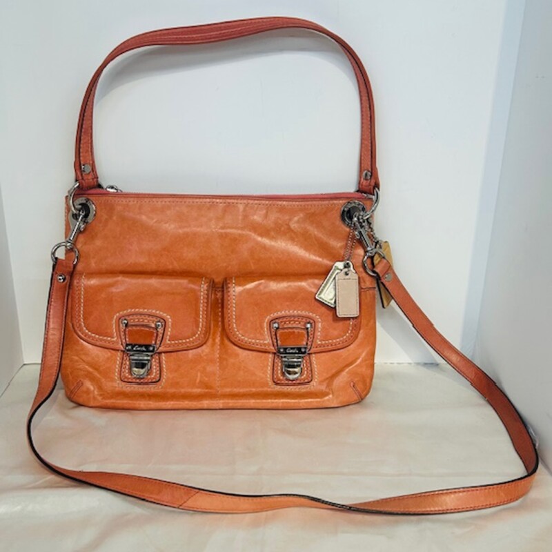 Coach Tatersall Plaid Tote Handbag
Cream Pink Brown Size: 12 x 9.5H