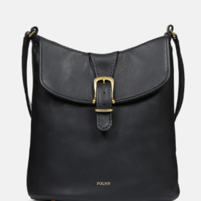 Fount Arlington Handbag
Black Leather Brass Hardware
Size: 12x5x11H
Designed in Cleveland, Ohio
Made Ethically in the USA, The Dominican Republic and Léon, Mexico. Full-Grain Italian Leather. Swiss Made Zip Closure. Solid Brass Hardware.Front Exterior Pocket with Magnetic Closure.Wide Shoulder Strap with Suede Lining for Grip.Hard Bottom with Brass Feet
One Interior Pocket.Interior D-ring. Unlined Interior.
Retail $640
