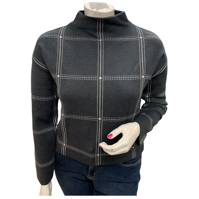 Adrienne Vittadini, Gry/Whi, Size: L