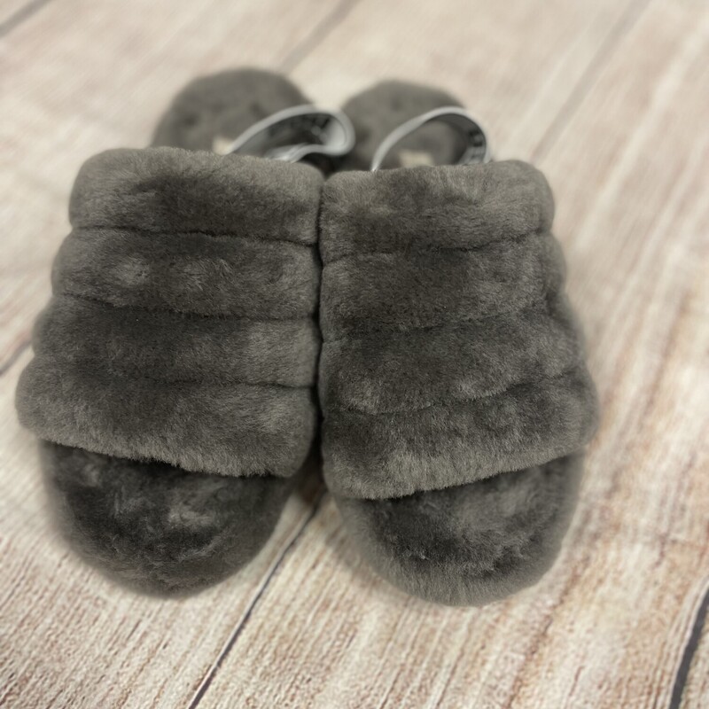 UGG Slippers, Grey, Size: 7
