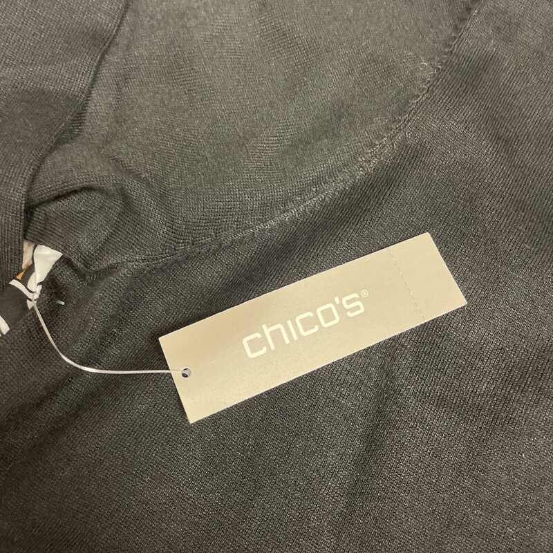 New Chicos Sweater, Black, Size: XL