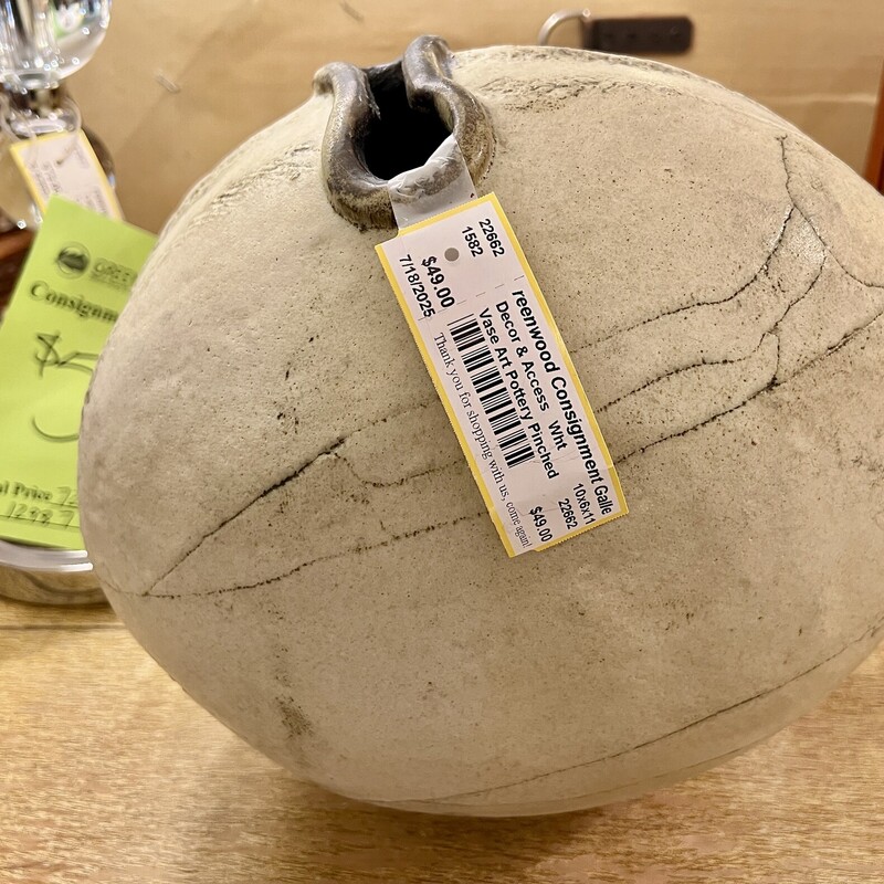 Vase Art Pottery Pinched