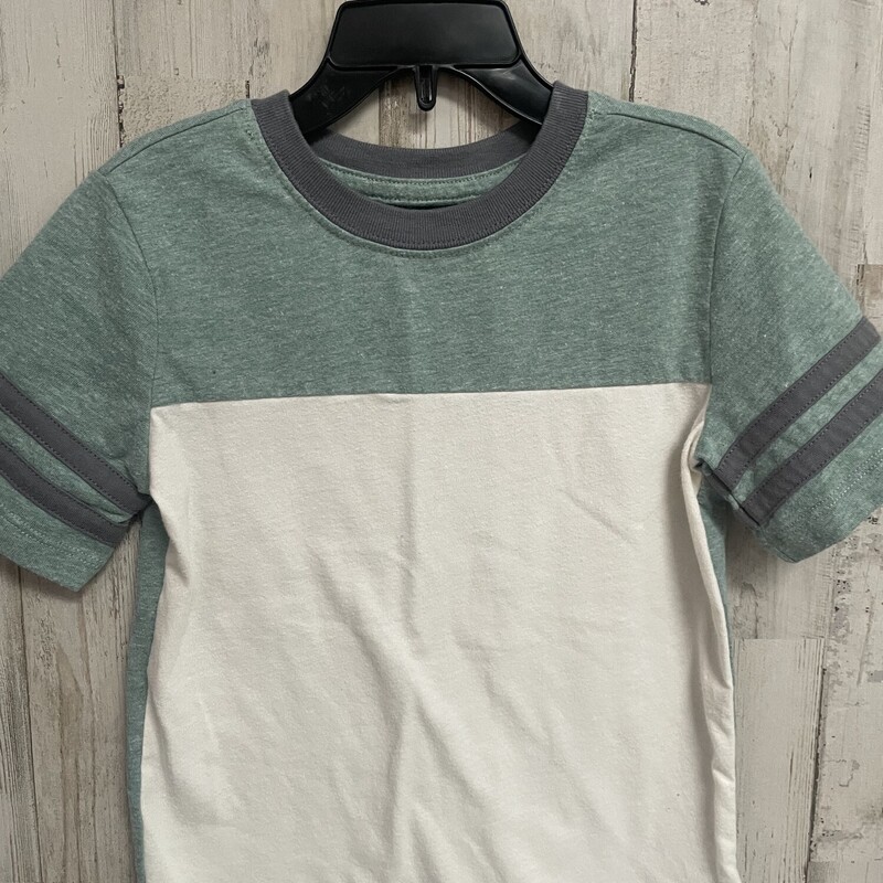 4t Green White Tee
