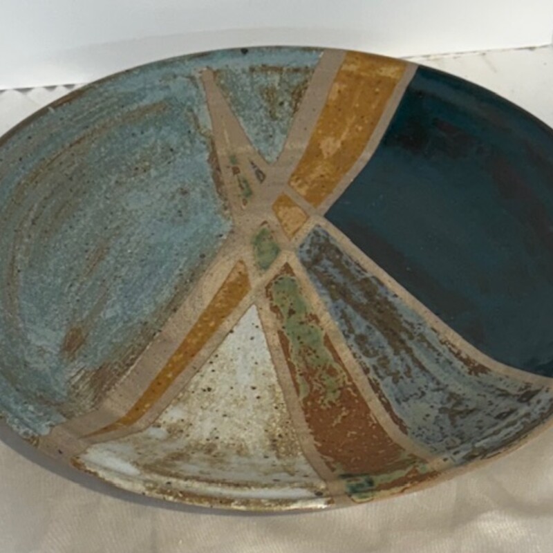 X Design Plate
Brown Green Blue
Size: 12dia