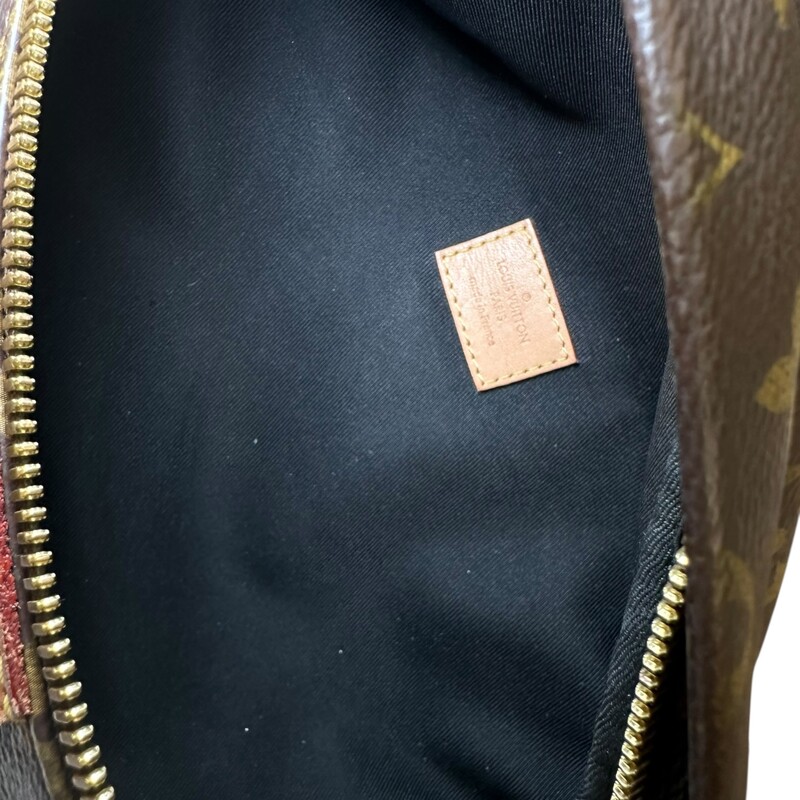 Louis Vuitton Monogram BumBag<br />
<br />
Date Code: MI4188<br />
<br />
Dimensions:<br />
Strap Length: 35 inches<br />
Height: 6.75 inches<br />
Width: 14.75 inches<br />
Depth: 5.25 inches<br />
<br />
In very good condition. Natural patina of the wallet and minor hardware scratches