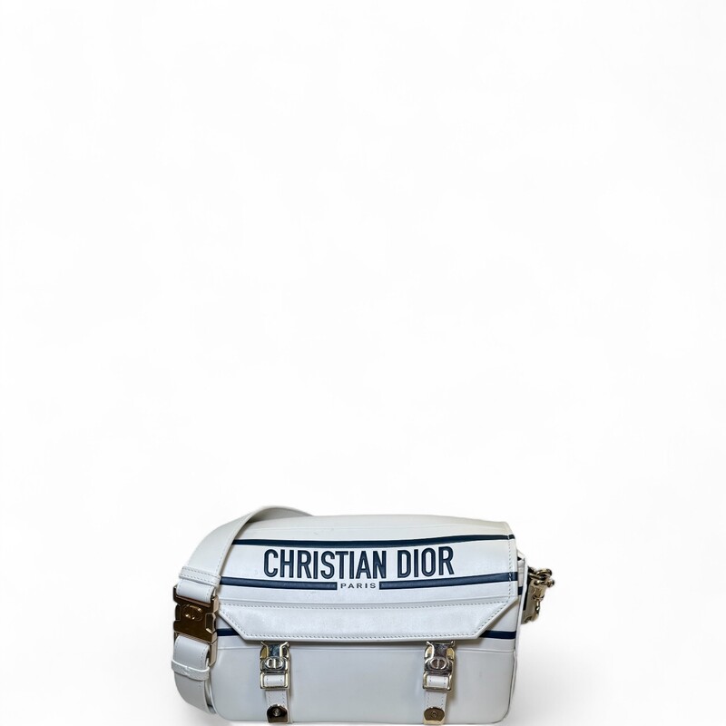 Dior Diorcamp Smooth Calfskin Messengar Bag

Serial Code:15-MA-0232

Dimensions:
Base length: 9.25 in
Height: 5.50 in
Width: 3.25 in
Drop: 19.25 in

In very good condition. Light scratching on the hardware.

Does not come with original dust bag or box