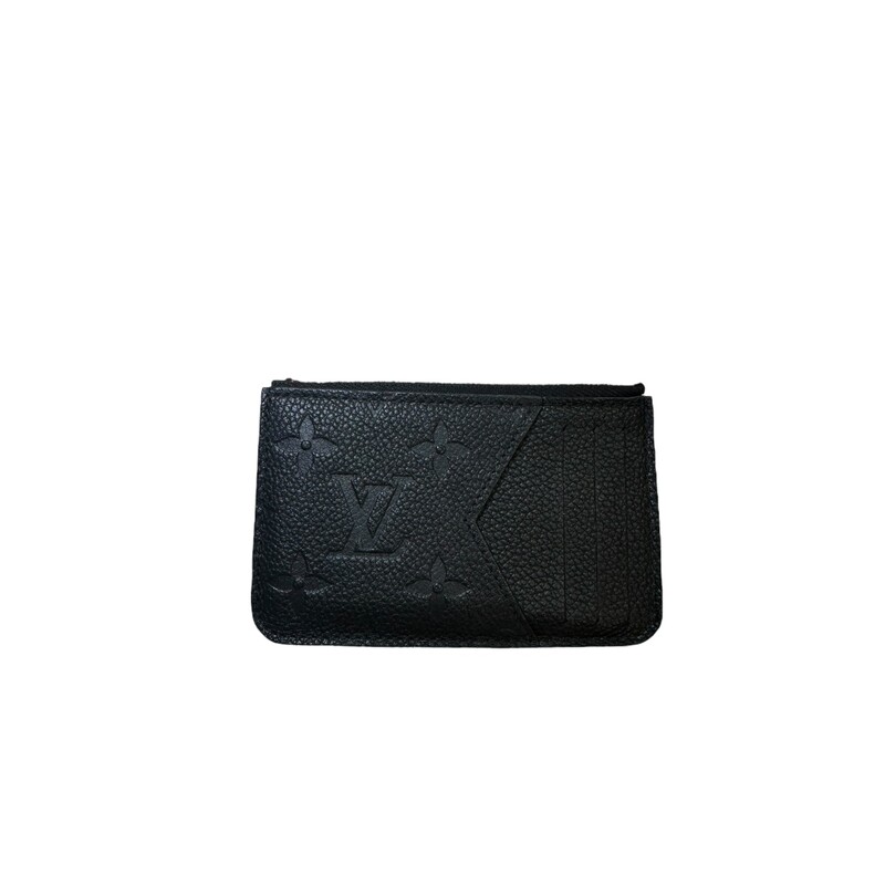 Louis Vuitton Romy Card Holder Empreinte Black

Date Code: Chipped

Dimensions:
4.7 x 3.1 x 0.3 inches
(Length x Height x Width)

In excellent condition. Light scratch to the hardware.

Comes with the original dust bag. No box.
