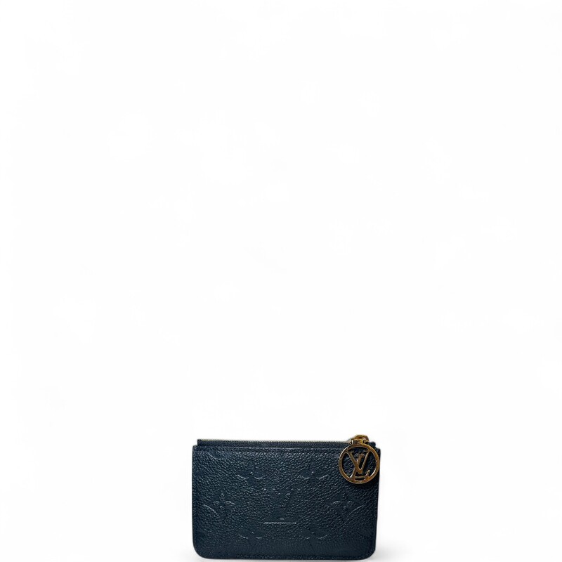 Louis Vuitton Romy Card Holder Empreinte Black

Date Code: Chipped

Dimensions:
4.7 x 3.1 x 0.3 inches
(Length x Height x Width)

In excellent condition. Light scratch to the hardware.

Comes with the original dust bag. No box.