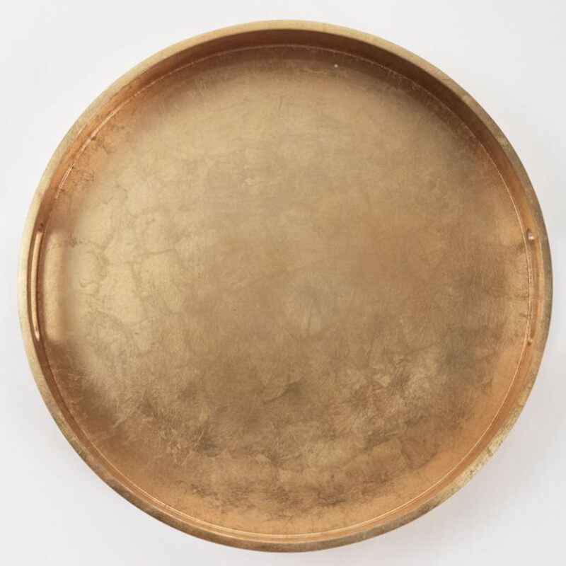 West Elm Lacquered Round
Gold
Size: 18dia