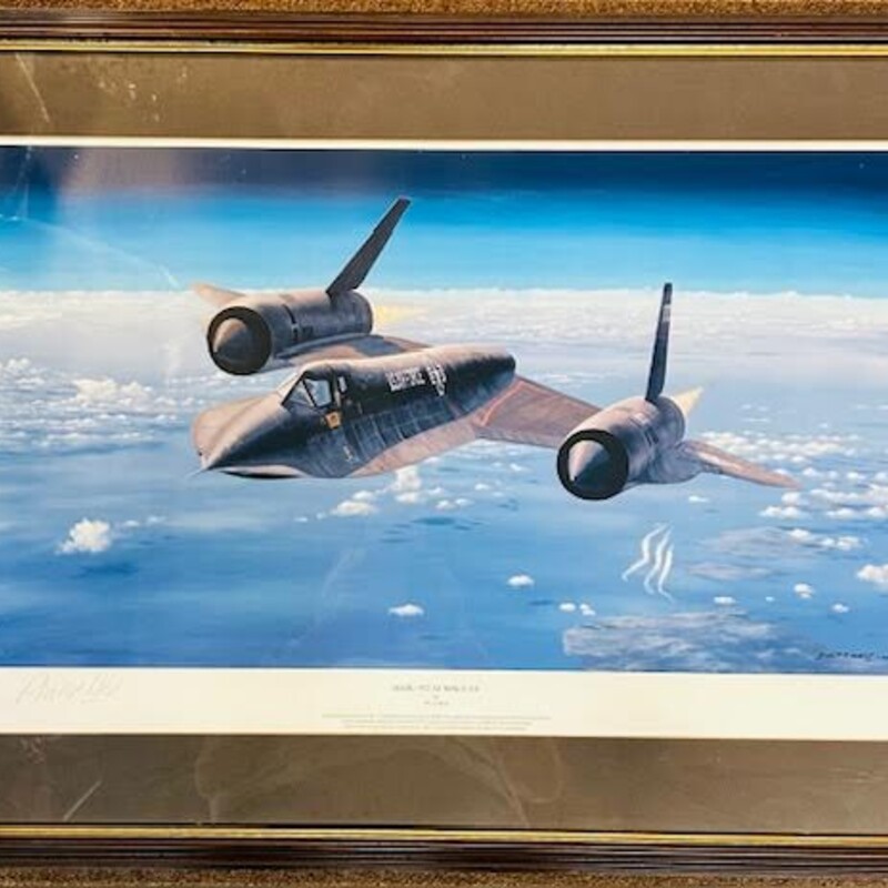 Habu 972 Mach 3 Airplane Print
Grey Blue in Brown Wood Print
Size: 30x21H
Artist Phillip West
COA Included