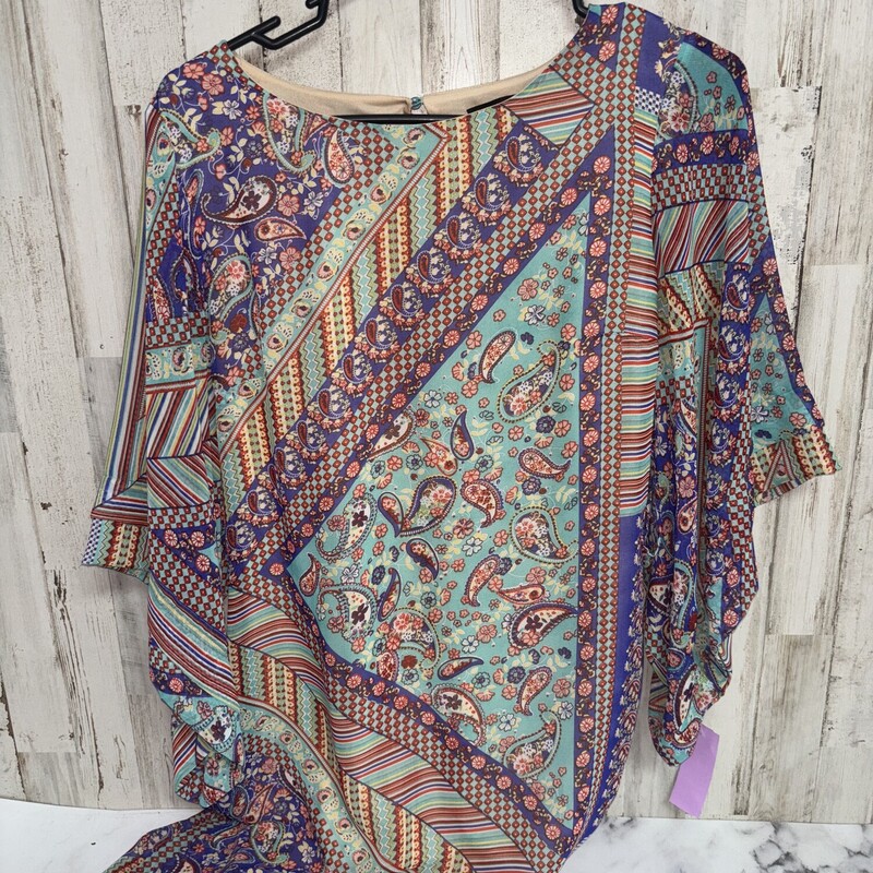 S Sheer Paisley Dress