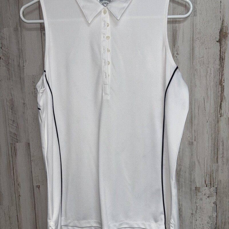 L White Collar Athletic T