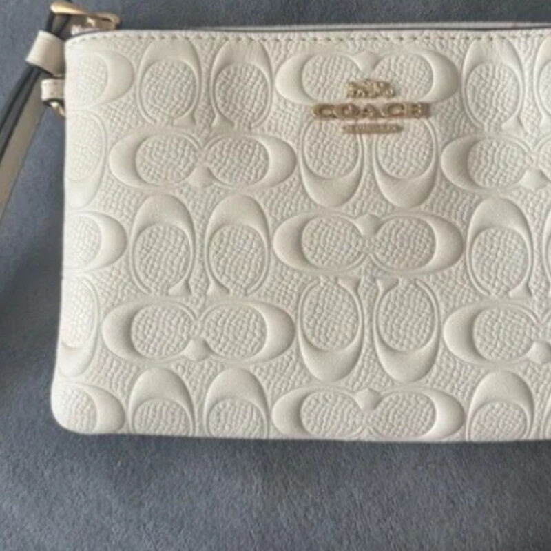 Coach Embossed Wristlet