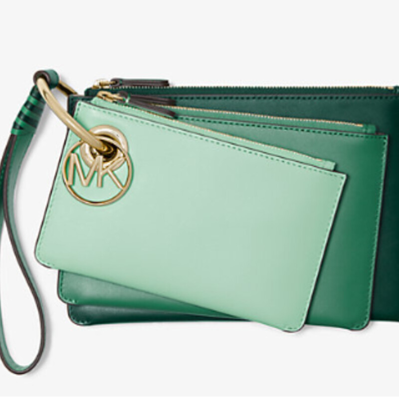 MKors 3 Leather Clutches