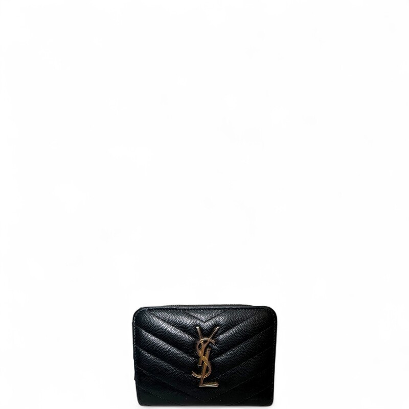 Saint Laurent Cassandre Compact Zip Wallet

Serial Code:GNC403723.0517

Dimensions: 5 L x 3 H inches

In good condition. Some discoloration of the hardware. Some interior marks and slight stickyness of the leather.

Does not come with the original dust bag or box.