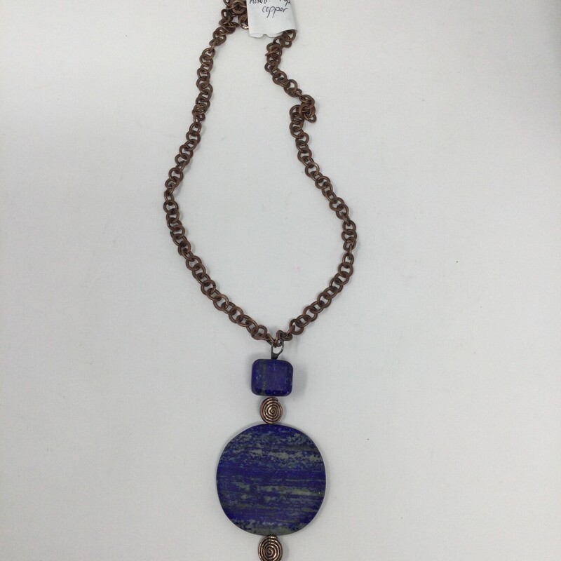 Lapis & Copper Necklace,
Blue/Copper