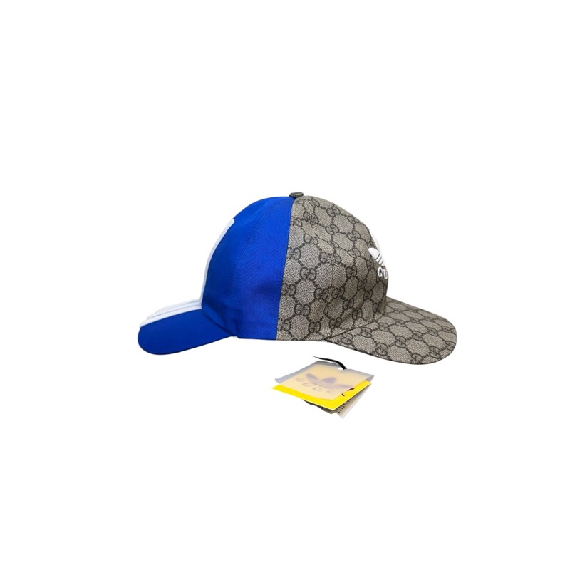 Gucci X Adidas Double Monogram Logo Cap<br />
<br />
Size: Large<br />
<br />
In very good condition. Some minor marks inside the interior.<br />
<br />
Comes with the original dust bag. No box.