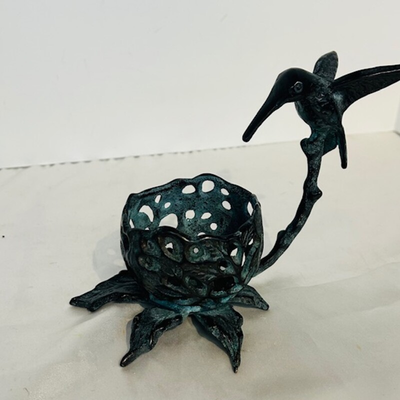 Bronze Hummingbird Votive